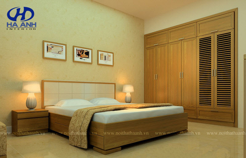 Giường ngủ laminate