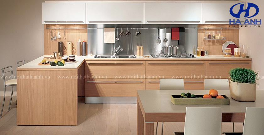 Tủ bếp chất liệu laminate khác với tủ bếp chất liệu khác như thế nào