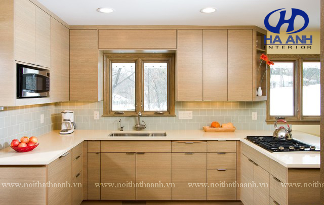 Tủ bếp MFC bền đẹp từ những dăm gỗ